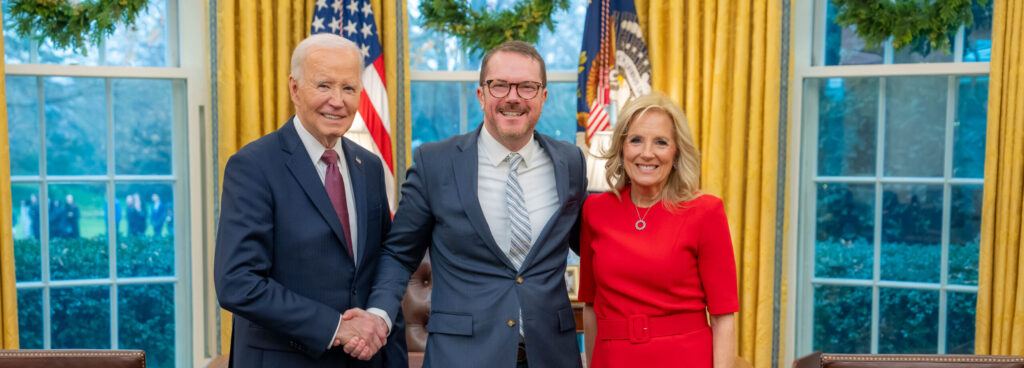 President Joe Biden, Jon Groat and First Lady Dr. Jill Biden President Joe Biden, Jon Groat and First Lady Dr. Jill Biden